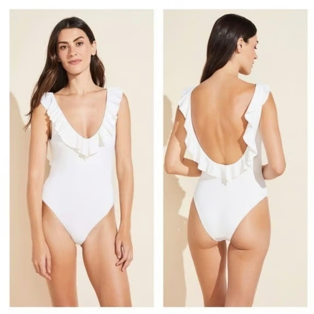 Eberjay | So Solid Loreta Ruffle One Piece - Picture 2 of 6